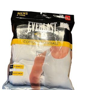 Everlast Men's Cotton Essentials White Tank box 29